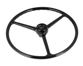 Omix-Ada 18031.04 This black steering wheel from Omix fits 64-75 Jeep CJ models.