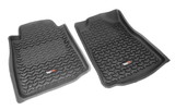 Rugged Ridge 82904.15 Floor Liners, Front, Black; 12-16 Toyota Tacoma
