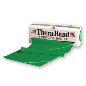 TheraBand 1432T Resistance Band 5&quot; x 18' - Green Heavy