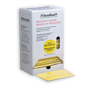 TheraBand 20520T Resistance Band Dispenser Packs - Yellow Thin