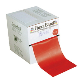 TheraBand 2655T Resistance Band 5&quot; x 150' - Red Medium