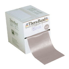 TheraBand 4992T Resistance Band 5&quot; x 150' - Silver Super Heavy