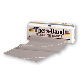TheraBand 4993T Resistance Band 5&quot; x 18' - Silver Super Heavy