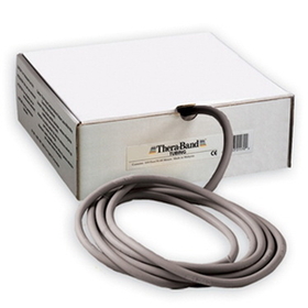 TheraBand 5255T Resistance Tubing 100' - Silver Super Heavy