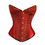 Muka Red Strapless Sparkle Glitter Satin Boned Fashion Corset Top, Gift Ideas