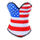 Muka Satin United States of America USA Flag Pattern Fashion Corset Top, Burlesque Costume Corset