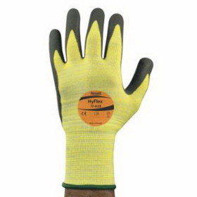 HyFlex 11-423-10 11-423 Cut Resistant Gloves with High Visibility, Size 10, Yellow/Black