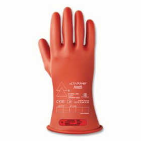 AlphaTec 11-426-8-11 RIG Rubber Insulating Gloves, Natural Latex Rubber, Size 11, Red, Style CL0