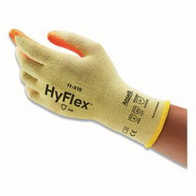 Hyflex 012-11-515-11 Hyflex Gloves With High Visibility, Coated With Foam Nitrile, Size 11, Orange/Yellow