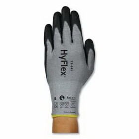 HyFlex 11-645 Medium-Duty Cut Resistant Gloves, Black/Gray