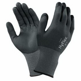 HyFlex 11-840VP-090 11-840 Nitrile Foam Palm Coated Gloves, Size 9, Black, Foam Nitrile