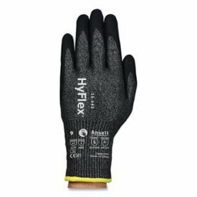 HyFlex 11-543 Cut Resistance Gloves, Black, Bulk Pk