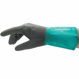 AlphaTec 58-530B-110 AlphaTec® 58-530B/58-535B Gloves, 11, Grey/Teal, 12 in Cuff, 58-530B