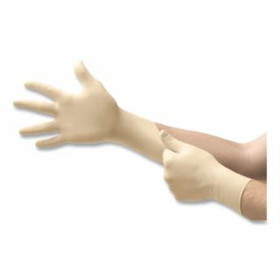 Ansell  69-210 Natural Rubber Latex Disposable Gloves, Inner Polymer Coating/Powder-Free/Smooth, 3.5 mil Palm/4.3 mil Finger