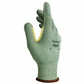 Ansell 104417 Vantage Heavy Cut Protection Gloves, Size 7, Mint, Knitted