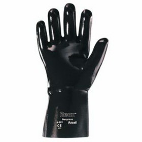 Ansell 103644 Neox Neoprene Gloves, Black, Size 10