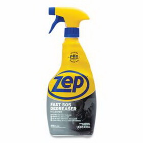 Zep ZU50532 Fast 505 Cleaner and Degreaser, 32 oz, Spray Bottle, Lemon-Like Scent