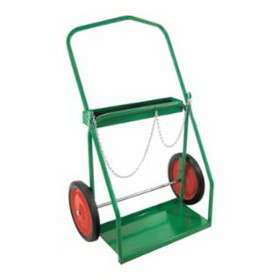 Anthony'S 2-14 Low-Rail Frame Dual-Cylinder Cart, For 9.5 In-15 In Dia., 14 In Solid Rubber/Steel Rim