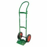 Anthony'S 6110 Single Cylinder Heavy-Duty Medical Cart, For 9.5 In Cylinder, 10 In Rubber/Steel Rim