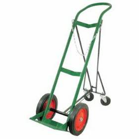 Anthony'S 6114 Retractable Single-Cylinder Medical Carts, 10 In Rubber/Steel Rim Wheels
