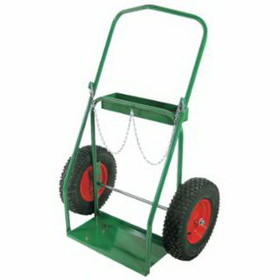 Anthony'S 8-16 Low-Rail Frame Dual-Cylinder Carts, Holds 9.5" Cylinders, 16" Pneumatic Wheels