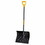 TRUE TEMPER 1627200 Poly Combo D-Grip Snow Shovels, 13 1/2 in x 18 in, Square Point Blade, Price/1 EA