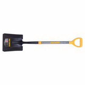 True-Temper 2586000 Forged Square Point Shovel, 11.5 In L X 9.64 In W, Square Point, 24 In Wood D-Grip Handle