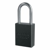 American Lock Black Safety Lock-Out Padlock Aluminum Bo