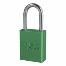 American Lock 045-A1106GRN Green Safety Lock-Out Padlock Aluminum Bo