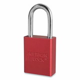 American Lock 045-A1106KARED-09226 Red Safety Padlock Keyedalike W/1-1/2