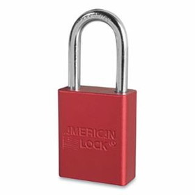 American Lock 045-A1106KARED-09226 Red Safety Padlock Keyedalike W/1-1/2" Sh