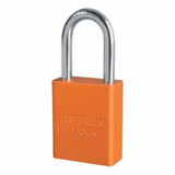 American Lock 045-A1106ORJ Orange Safety Lock-Out Padlock Keyed Different