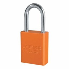 American Lock 045-A1106ORJ Orange Safety Lock-Out Padlock Keyed Different