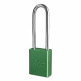 American Lock 045-A1107GRN Aluminum Padlock Green Boxed 3
