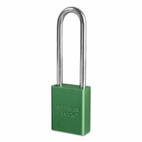 American Lock 045-A1107GRN Aluminum Padlock Green Boxed 3"Shackle S