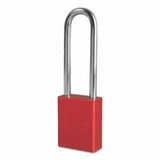 American Lock 045-A1107RED Aluminum Padlock - Red3" Shackle