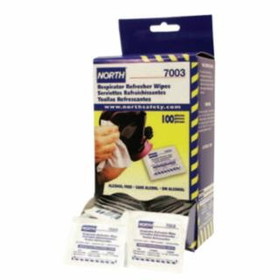 Honeywell North 068-7003 Respirator Refresher Wipe Pads (100/Box)