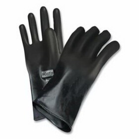 Honeywell North B074GI/XL Chemical Resistant Gloves, 14 In, Butyl