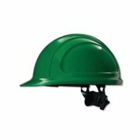 North/Honeywell 068-N10R040000 North Zone N10 Ratchet Hard Hat, 4 Point, Front Brim, Green
