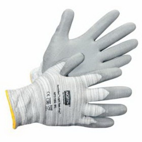 North/Honeywell 068-NFD16G/9L Northflex Light Task Plus 3 Gloves, 9/Large, Gray/White/Yellow