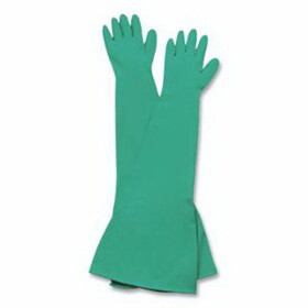 North Safety NIT2710 Nitri-Box Nitrile Glovebox Sleeves, Size 10, Green