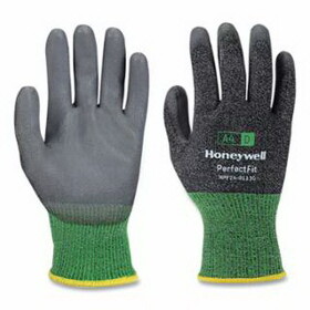 Honeywell NPF24-0113G-9/L New Perfect Fit Gloves, 13 ga, PU A4/D, 9/Large, Gray
