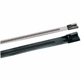 Band-It AE6019 Multi-Lok Uncoated Ties, 250 Lb Tensile Strength, Natural, 6 In, 100 Per Package