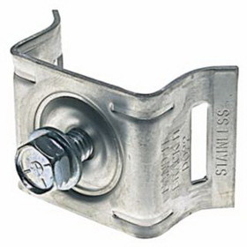 Band-It D02189 Brack-It Single-Bolt Flared Leg Mounting Bracket, 5/16 In-18 X 3/4 In W, Stainless Steel, Includes Washers And Ss Bolt