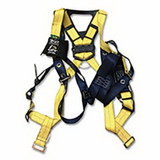 DBI-SALA 1108178 Delta™ Vest Style Climbing Harness with Back, Front and Side D-Rings, X-Large, Black and Yellow