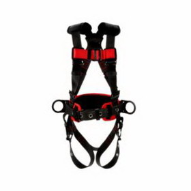 Dbi-Sala 098-1161308 Protecta Construction Style Positioning Harness, Standard, D-Rings, Leg Buckles, Small, Pass-Through Chest Connection