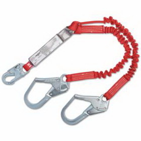 Dbi-Sala 098-1342125 Pro Pack Elastic 100 Tie-Off Shock Absorbing Lanyards, 6 Ft, Snap Hook, 310 Lb