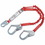 Dbi-Sala 098-1342125 Pro Pack Elastic 100 Tie-Off Shock Absorbing Lanyards, 6 Ft, Snap Hook, 310 Lb, Price/1 EA