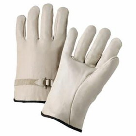 Anchor Brand 101-4100L Anchor 6124L Leather Drivers Gloves Pull Strap