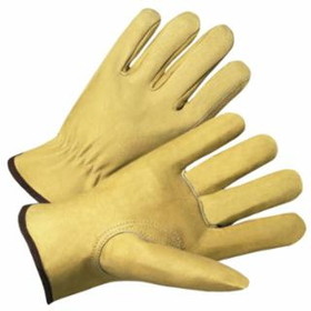 Anchor Brand  Standard Grain Pigskin Driver Gloves, Unlined, Tan